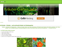 Tablet Screenshot of kraeuter-garten.info